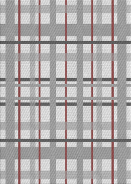 Patterned Gray Novelty Rug, pat1110