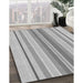 Patterned Platinum Silver Gray Rug in Family Room, pat1111gry