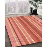 Patterned Orange Rug, pat1111org