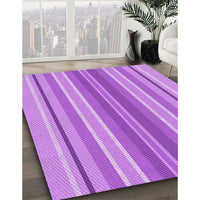 Patterned Violet Purple Rug, pat1111pur