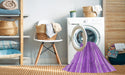 Machine Washable Transitional Violet Purple Rug in a Washing Machine, wshpat1111pur