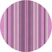 Sideview of Patterned Pastel Purple Pink Novelty Rug, pat1111