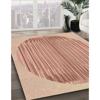 Patterned Orange Rug, pat1112brn