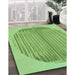 Machine Washable Transitional Apple Green Rug in a Family Room, wshpat1112grn