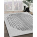 Patterned Gunmetal Gray Rug in Family Room, pat1112gry