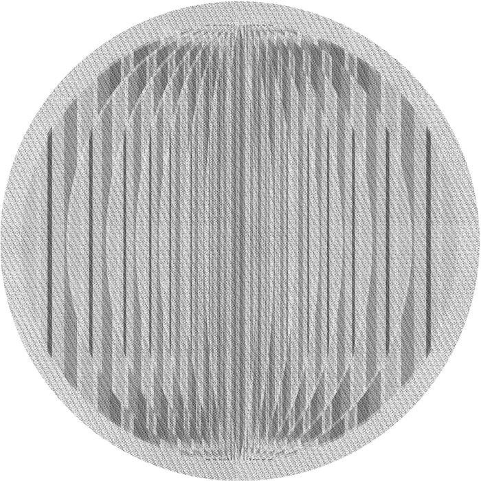 Square Patterned Gunmetal Gray Rug, pat1112gry