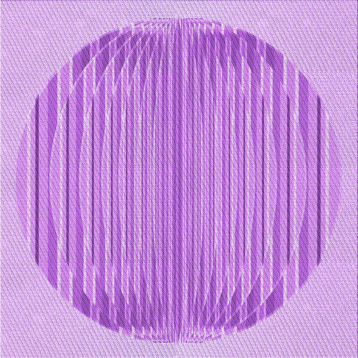 Round Machine Washable Transitional Pastel Purple Pink Rug, wshpat1112pur