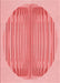 Patterned Pastel Pink Rug, pat1112rd