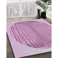 Patterned Blossom Pink Novelty Rug, pat1112