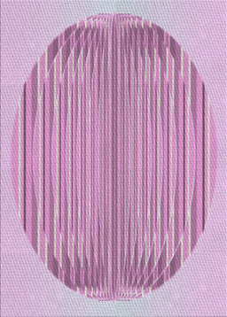 Patterned Blossom Pink Novelty Rug, pat1112