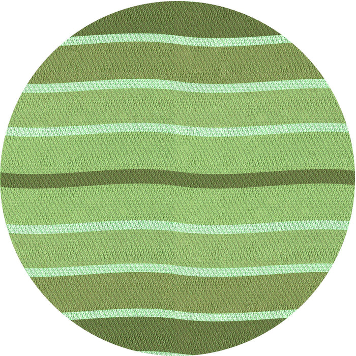 Square Machine Washable Transitional Yellow Green Rug in a Living Room, wshpat1113grn