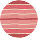 Square Machine Washable Transitional Light Salmon Rose Pink Rug in a Living Room, wshpat1113org