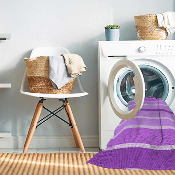 Machine Washable Transitional Violet Purple Rug in a Washing Machine, wshpat1113pur