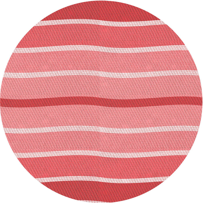 Square Patterned Light Coral Pink Rug, pat1113rd