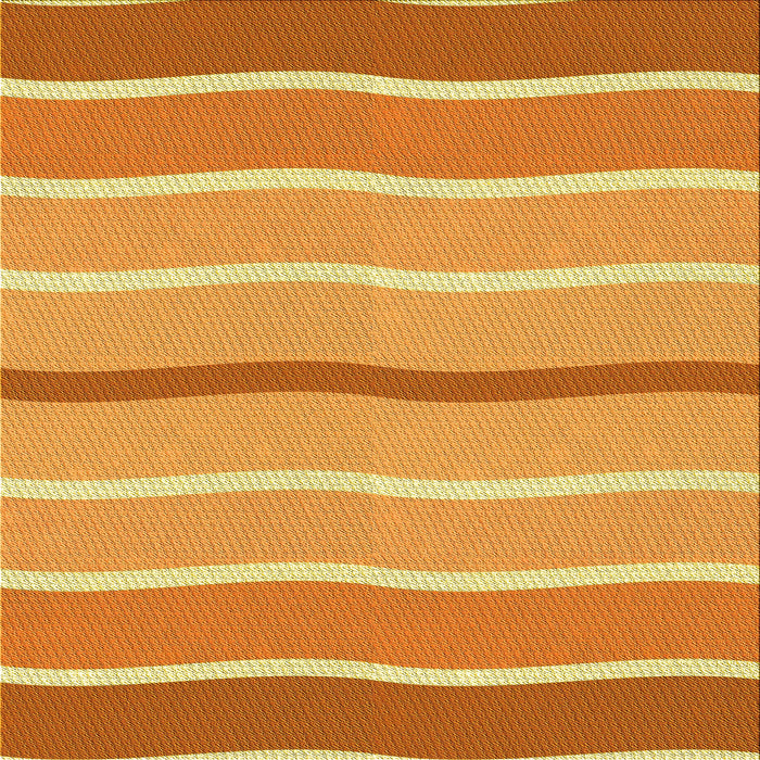 Round Patterned Orange Rug, pat1113yw