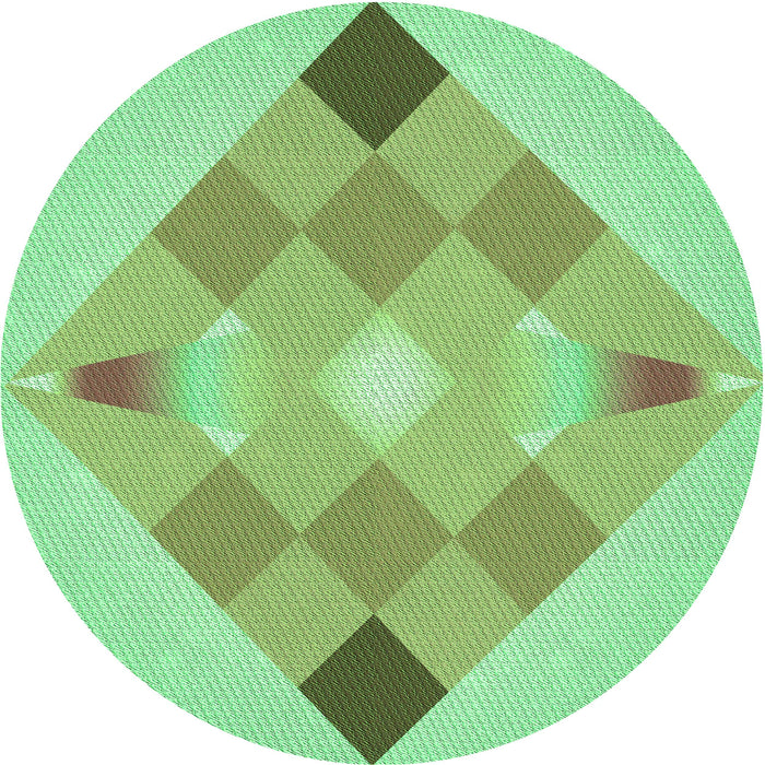 Square Machine Washable Transitional Jade Green Rug in a Living Room, wshpat1114grn