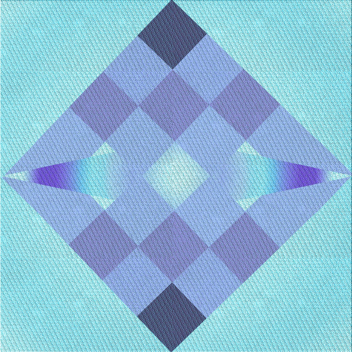 Round Machine Washable Transitional Iceberg Blue Rug, wshpat1114lblu