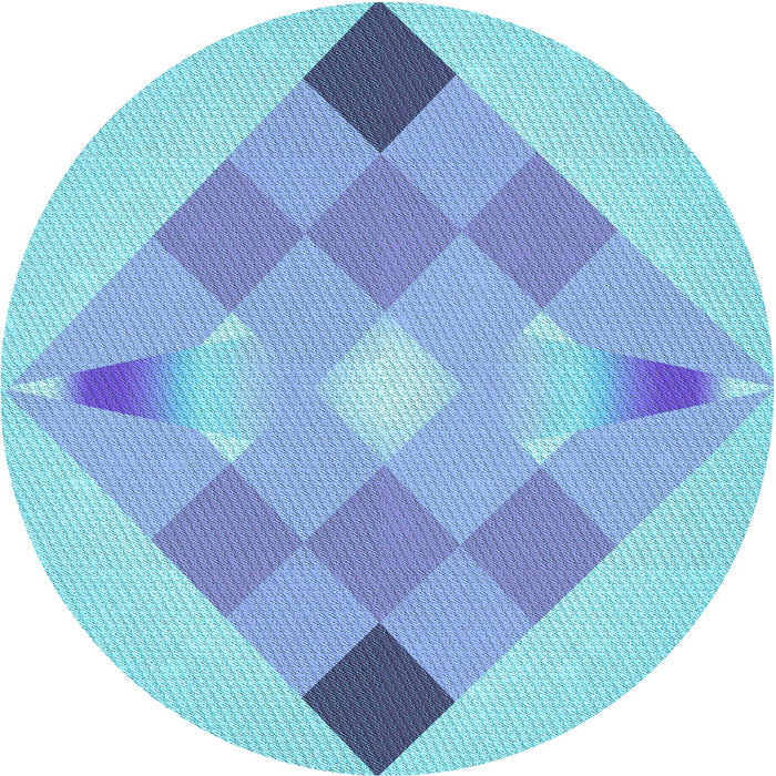 Square Machine Washable Transitional Iceberg Blue Rug in a Living Room, wshpat1114lblu