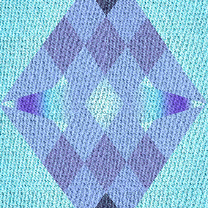 Patterned Iceberg Blue Rug, pat1114lblu