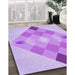 Machine Washable Transitional Purple Rug in a Family Room, wshpat1114pur