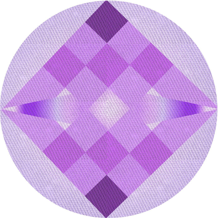 Square Patterned Purple Rug, pat1114pur