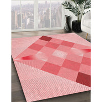 Patterned Red Rug, pat1114rd