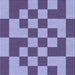 Round Patterned Purple Mimosa Purple Rug, pat1115blu