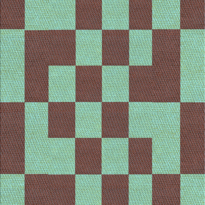 Machine Washable Transitional Medium Aqua Marine Green Rug, wshpat1115lblu