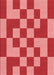 Patterned Pastel Red Pink Rug, pat1115rd
