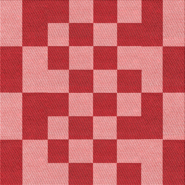 Round Patterned Pastel Red Pink Rug, pat1115rd