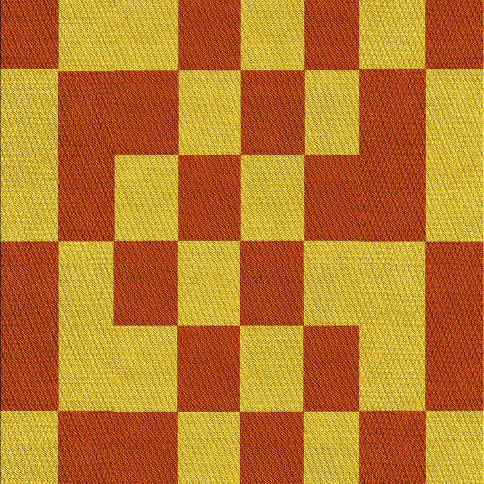 Patterned Neon Red Rug, pat1115yw