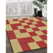 Machine Washable Transitional Red Rug in a Family Room, wshpat1115