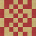 Square Patterned Red Novelty Rug, pat1115