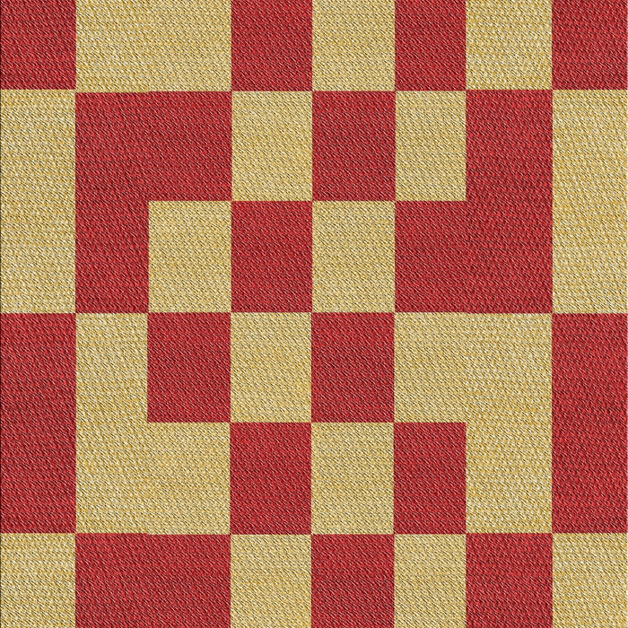Patterned Red Novelty Rug, pat1115