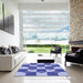 Machine Washable Transitional Blue Rug in a Kitchen, wshpat1116blu