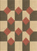 Patterned Saddle Brown Rug, pat1116brn