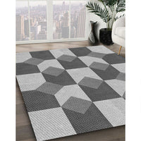 Patterned Silver Gray Rug, pat1116gry