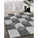 Machine Washable Transitional Silver Gray Rug in a Family Room, wshpat1116gry