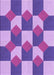 Patterned Blue Violet Purple Rug, pat1116pur