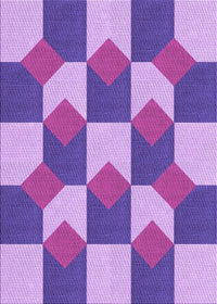 Machine Washable Transitional Blue Violet Purple Rug, wshpat1116pur