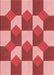 Patterned Light Coral Pink Rug, pat1116rd