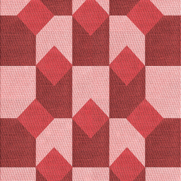 Patterned Light Coral Pink Rug, pat1116rd