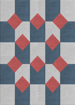 Patterned Purple Novelty Rug, pat1116