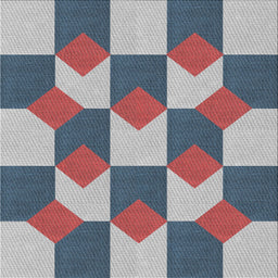 Square Patterned Purple Novelty Rug, pat1116
