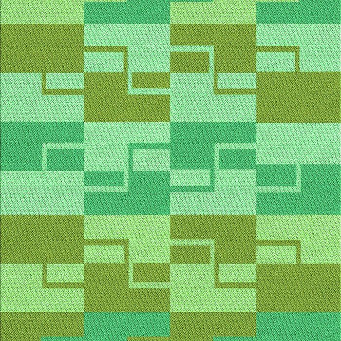 Patterned Green Rug, pat1117grn