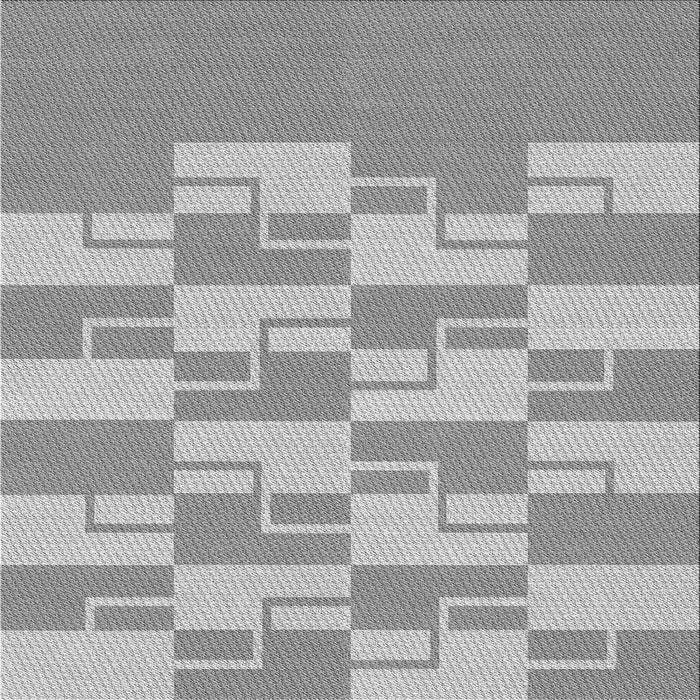 Round Patterned Gray Rug, pat1117gry