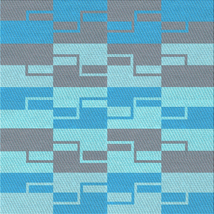 Round Machine Washable Transitional Silk Blue Rug, wshpat1117lblu