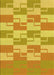 Patterned Bright Gold Yellow Rug, pat1117yw