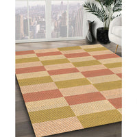 Patterned Orange Rug, pat1118org