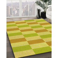 Patterned Yellow Rug, pat1118yw